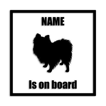 ポメラニアン 文字入れ可能 ペット 犬 カッティング ステッカー (st-133-101)