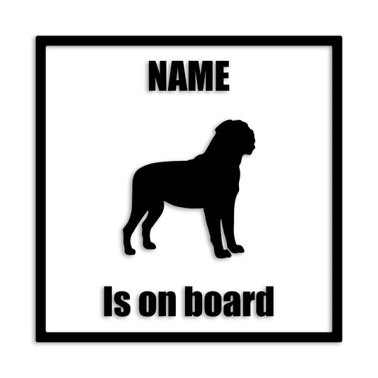 マスティフ 文字入れ可能 ペット 犬 カッティング ステッカー (st-133-103)