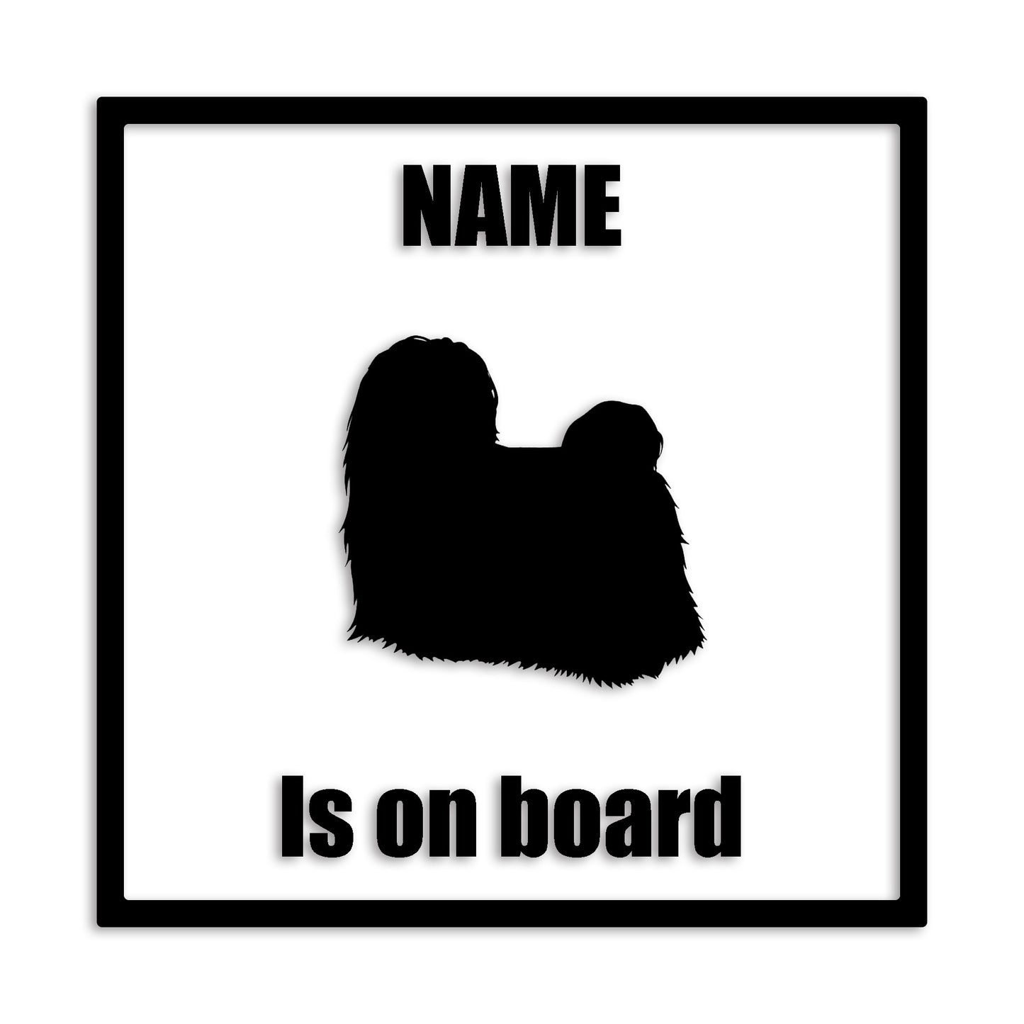 マルチーズ 文字入れ可能 ペット 犬 カッティング ステッカー (st-133-106)