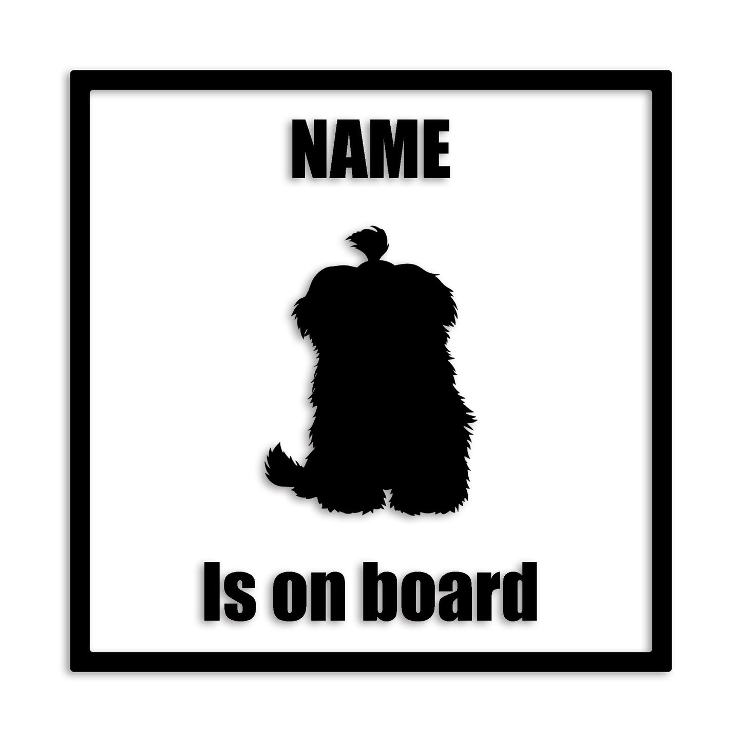 マルチーズ 文字入れ可能 ペット 犬 カッティング ステッカー (st-133-107)