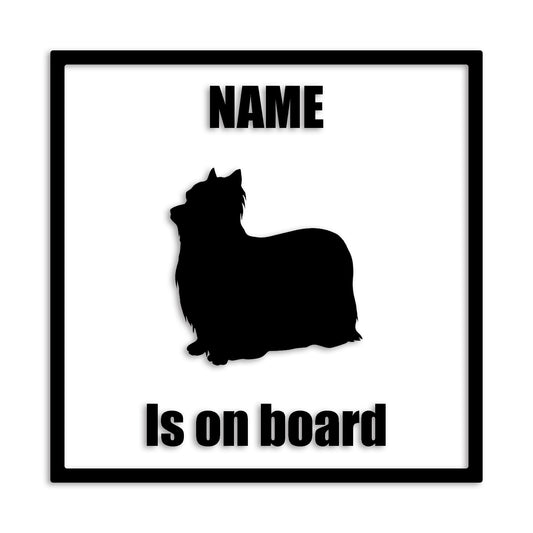 ヨークシャーテリア 文字入れ可能 ペット 犬 カッティング ステッカー (st-133-113)