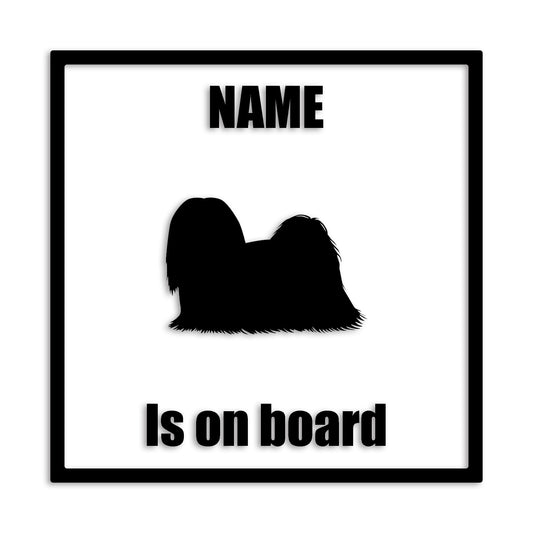 ラサアプソ 文字入れ可能 ペット 犬 カッティング ステッカー (st-133-114)