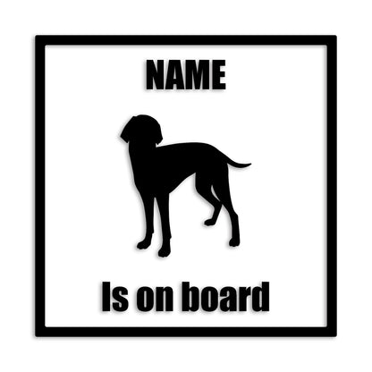 ワイマラナー 文字入れ可能 ペット 犬 カッティング ステッカー (st-133-117)