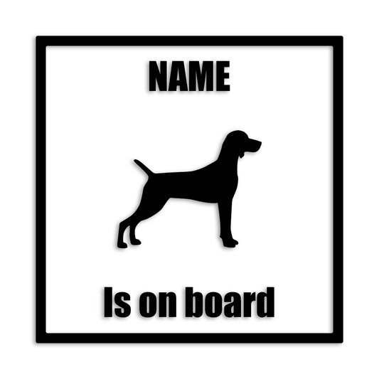 ワイマラナー 文字入れ可能 ペット 犬 カッティング ステッカー (st-133-118)