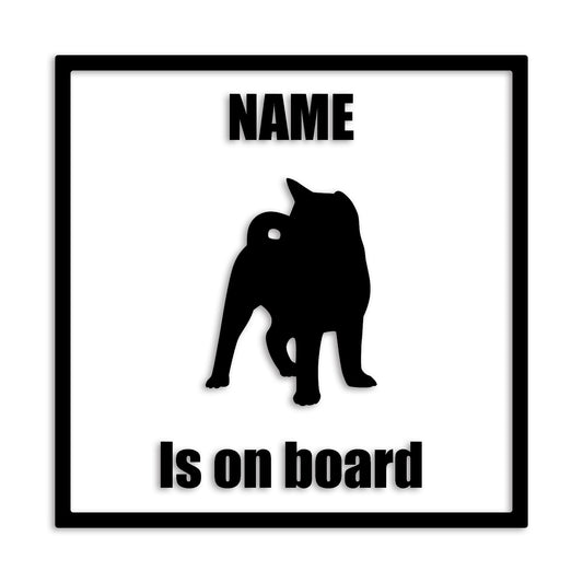 秋田犬 文字入れ可能 ペット 犬 カッティング ステッカー (st-133-126)