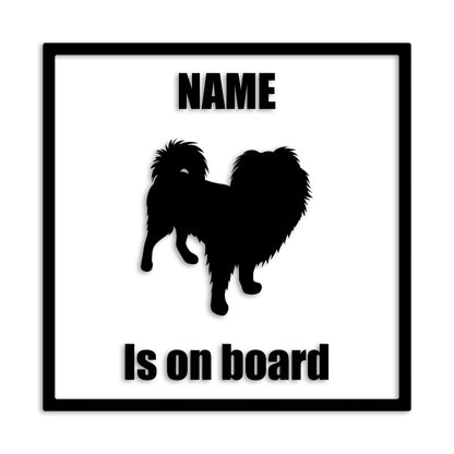 狆 ちん 文字入れ可能 ペット 犬 カッティング ステッカー (st-133-130)