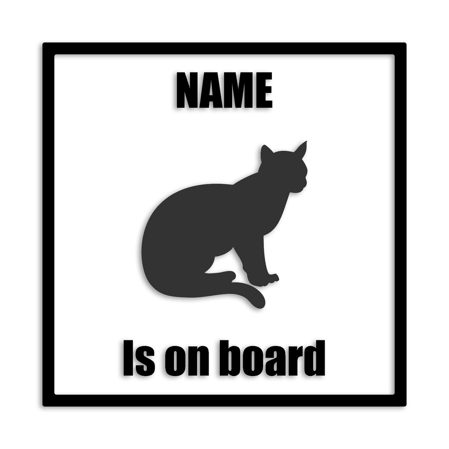 アビシニアン 文字入れ可能 ペット 猫 カッティング ステッカー (st-133-131)