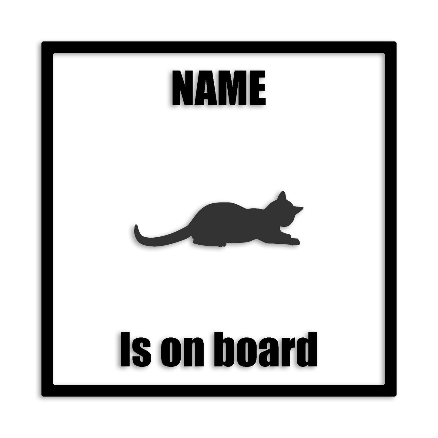 アビシニアン 文字入れ可能 ペット 猫 カッティング ステッカー (st-133-132)