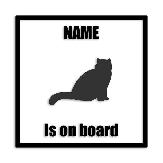 エキゾチック 文字入れ可能 ペット 猫 カッティング ステッカー (st-133-139)