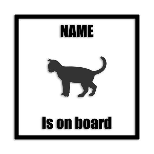 オシキャット 文字入れ可能 ペット 猫 カッティング ステッカー (st-133-142)