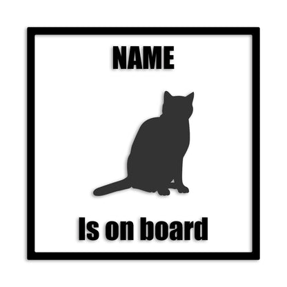 オシキャット 文字入れ可能 ペット 猫 カッティング ステッカー (st-133-143)