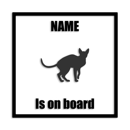 スフィンクス 文字入れ可能 ペット 猫 カッティング ステッカー (st-133-156)