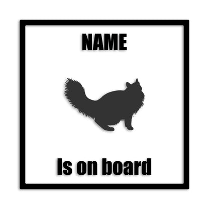 ノルウェージャンフォレストキャット 文字入れ可能 ペット 猫 カッティング ステッカー (st-133-163)