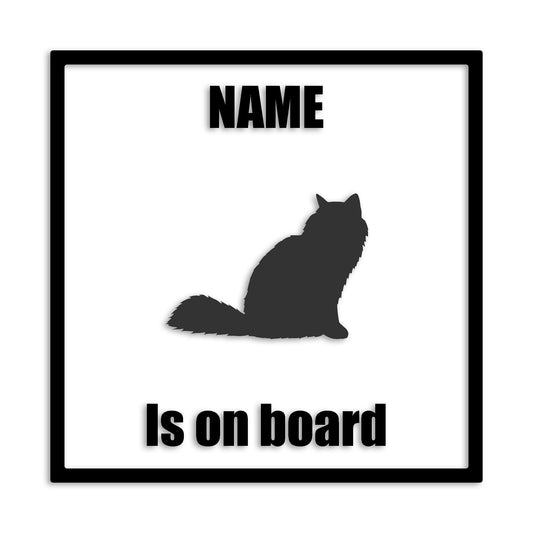 バーマン 文字入れ可能 ペット 猫 カッティング ステッカー (st-133-164)