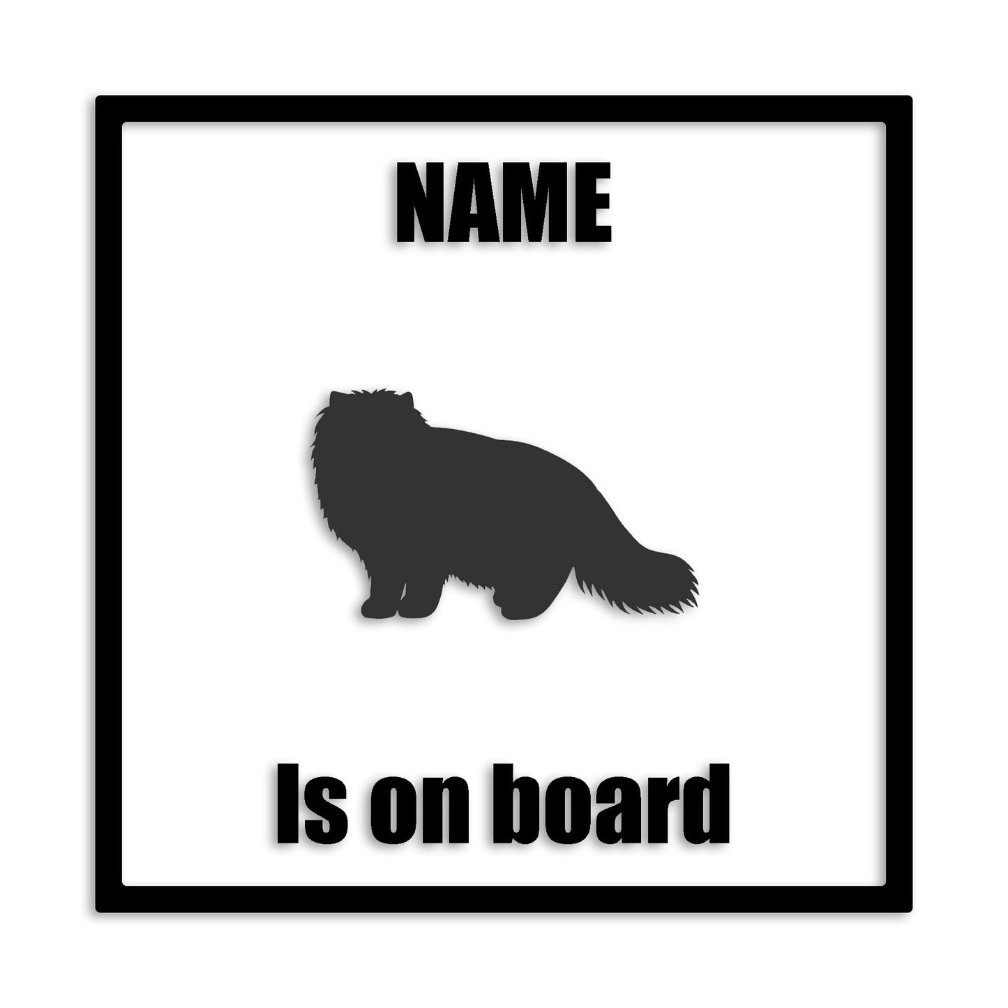 ヒマラヤン 文字入れ可能 ペット 猫 カッティング ステッカー (st-133-166)