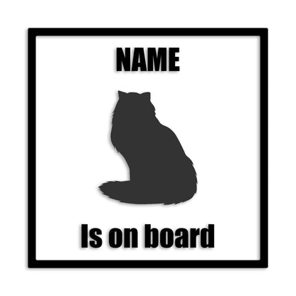 ペルシャ 文字入れ可能 ペット 猫 カッティング ステッカー (st-133-168)