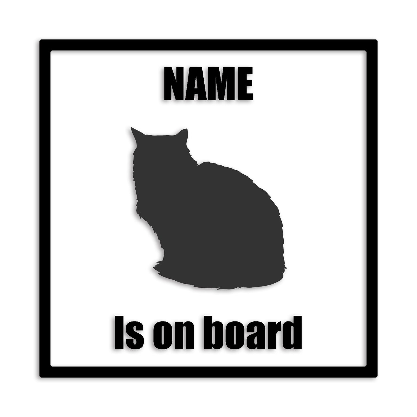 ペルシャ 文字入れ可能 ペット 猫 カッティング ステッカー (st-133-169)