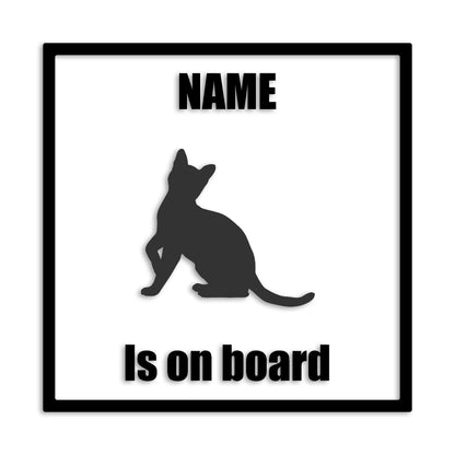 ベンガル 文字入れ可能 ペット 猫 カッティング ステッカー (st-133-170)