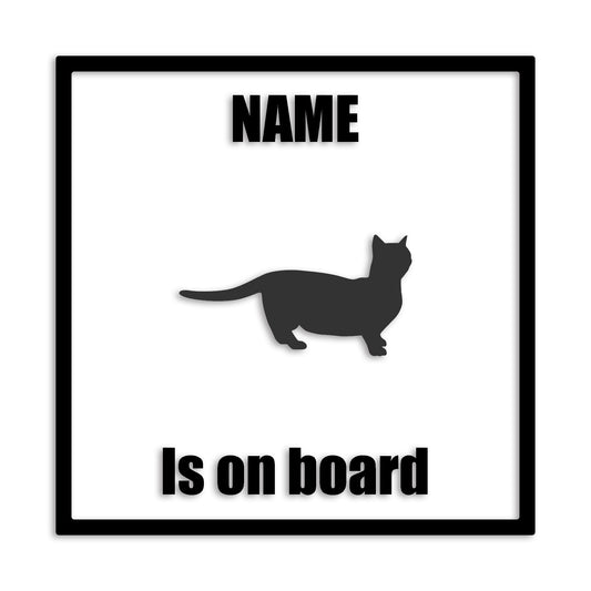 マンチカン 文字入れ可能 ペット 猫 カッティング ステッカー (st-133-172)