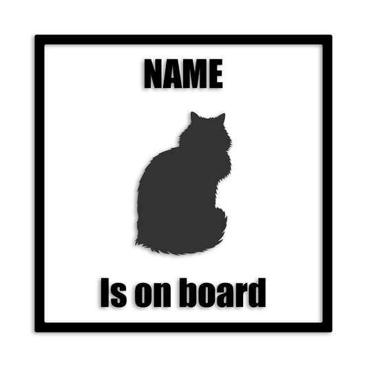 メインクーン 文字入れ可能 ペット 猫 カッティング ステッカー (st-133-173)