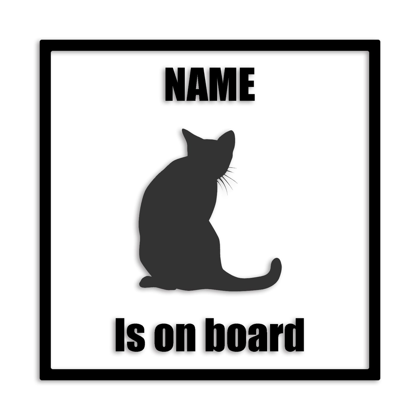 ロシアンブルー 文字入れ可能 ペット 猫 カッティング ステッカー (st-133-177)