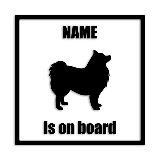 スピッツ 文字入れ可能 ペット 犬 カッティング ステッカー (st-133-37)