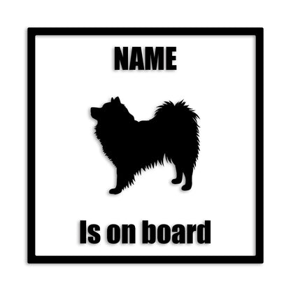 スピッツ 文字入れ可能 ペット 犬 カッティング ステッカー (st-133-38)