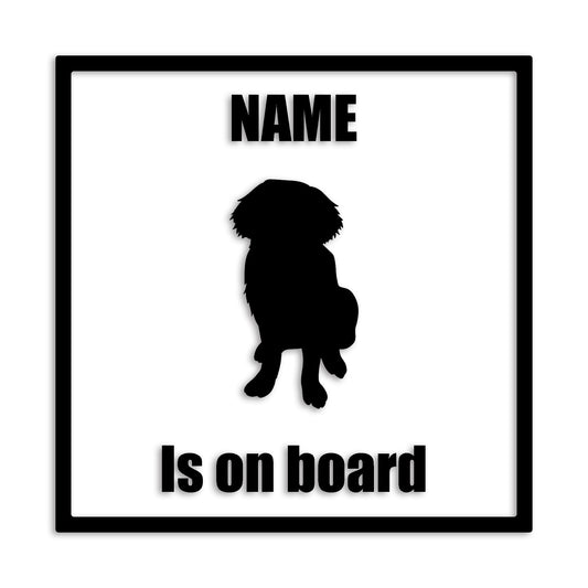 セントバーナード 文字入れ可能 ペット 犬 カッティング ステッカー (st-133-42)