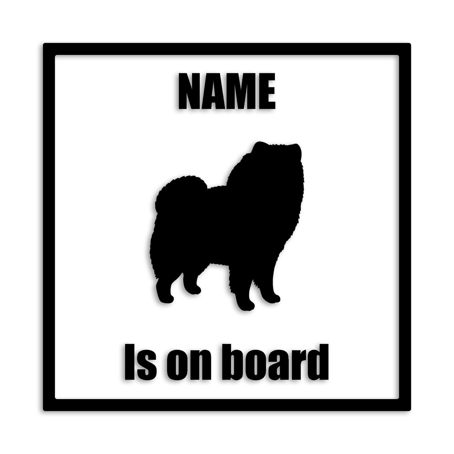 チャウチャウ 文字入れ可能 ペット 犬 カッティング ステッカー (st-133-50)