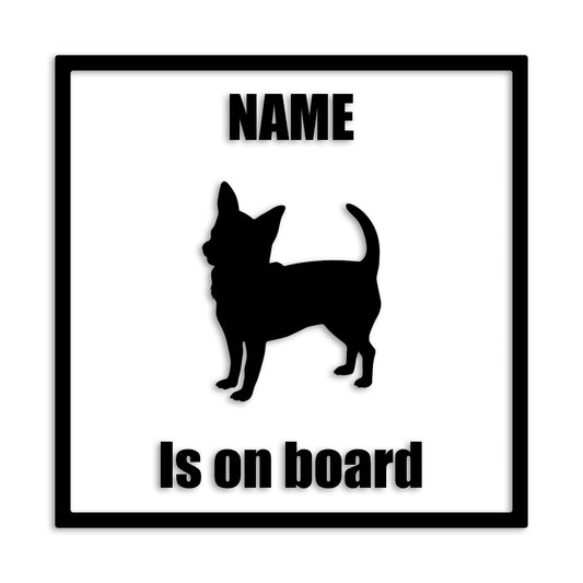 チワワ 文字入れ可能 ペット 犬 カッティング ステッカー (st-133-53)