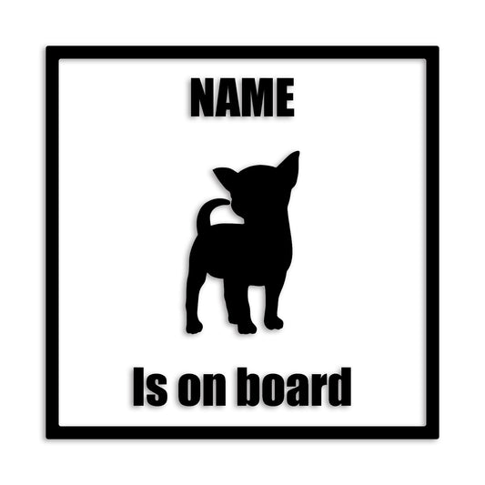 チワワ 文字入れ可能 ペット 犬 カッティング ステッカー (st-133-54)