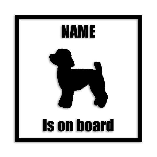 トイプードル 文字入れ可能 ペット 犬 カッティング ステッカー (st-133-56)