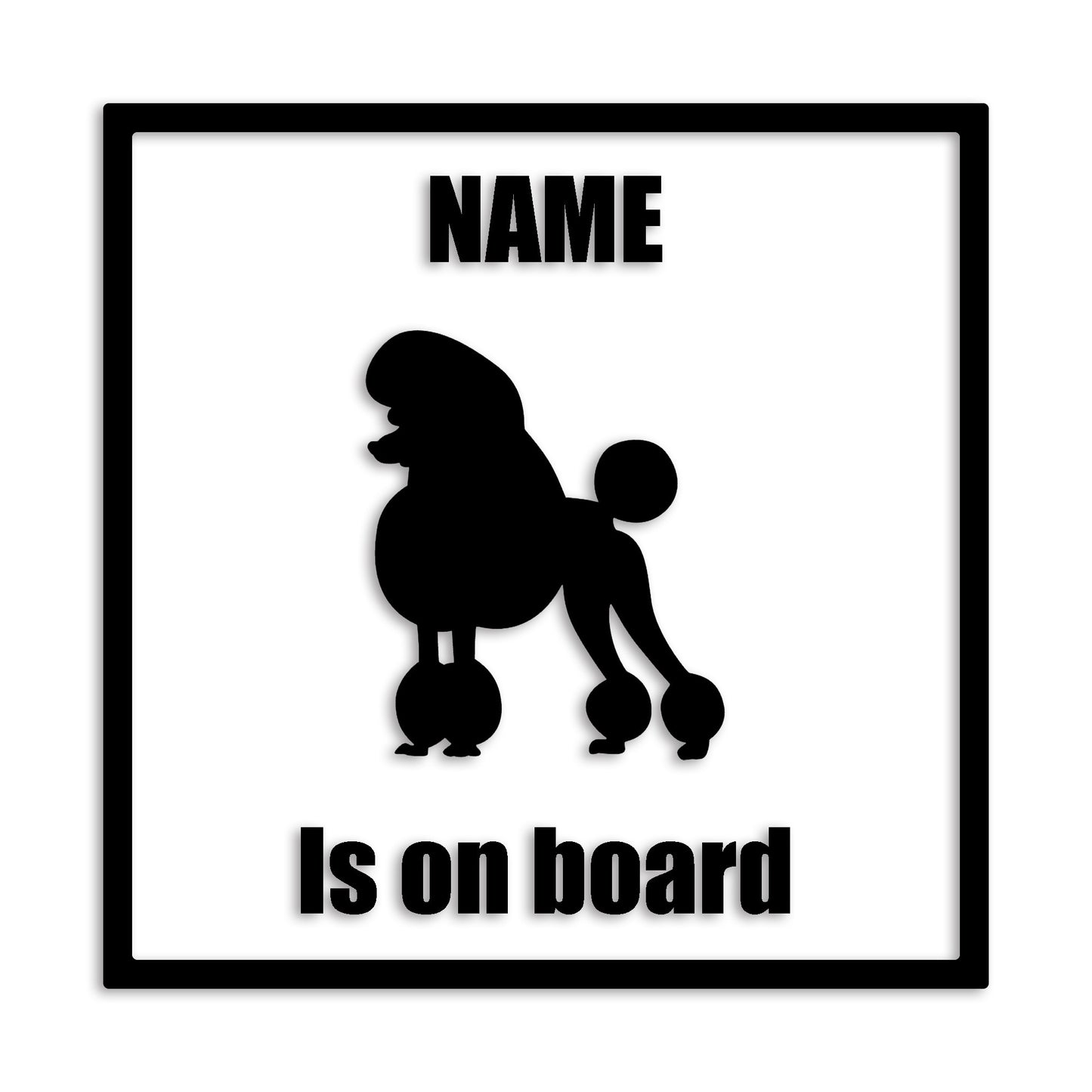 トイプードル 文字入れ可能 ペット 犬 カッティング ステッカー (st-133-58)