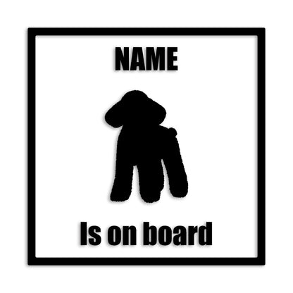 トイプードル 文字入れ可能 ペット 犬 カッティング ステッカー (st-133-60)