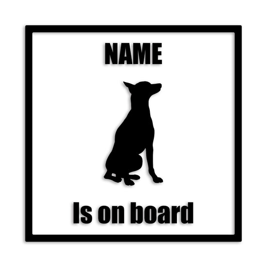 ドーベルマン 文字入れ可能 ペット 犬 カッティング ステッカー (st-133-62)