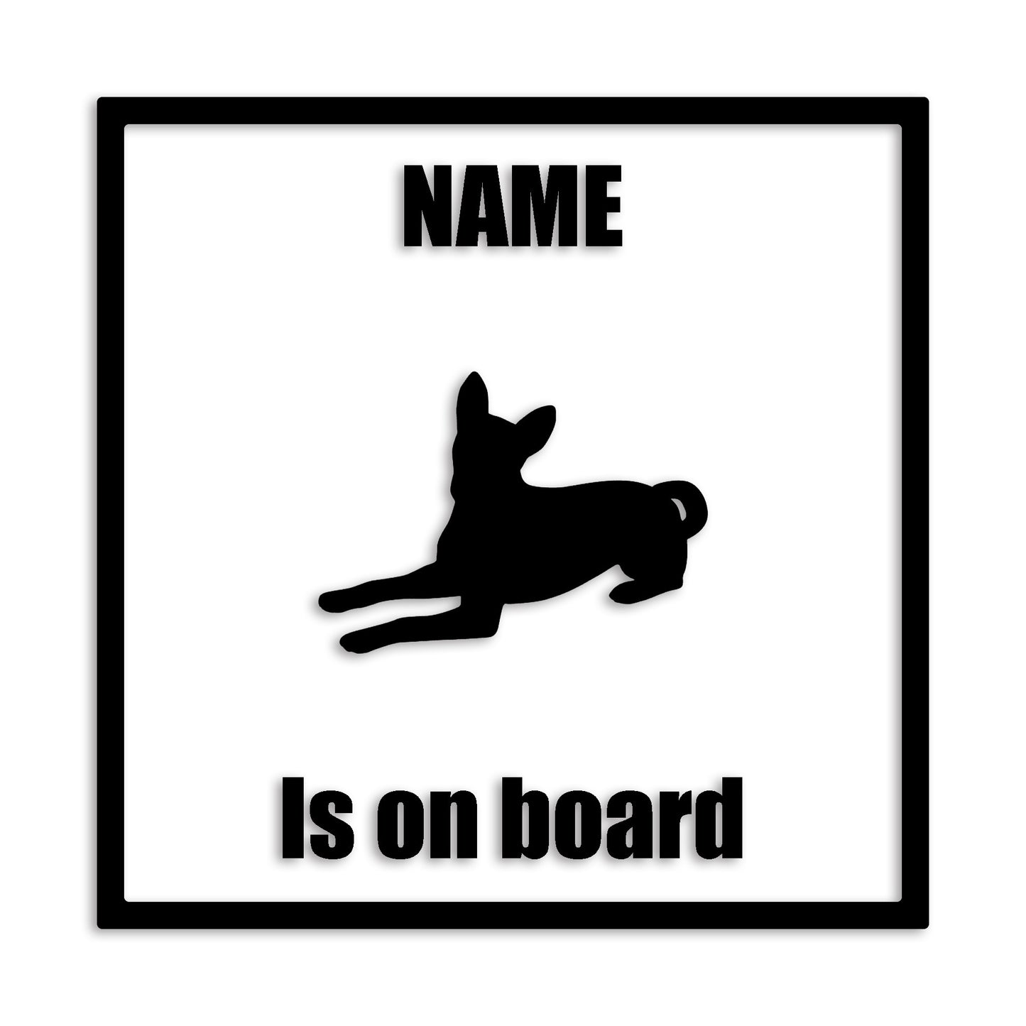 バセンジー 文字入れ可能 ペット 犬 カッティング ステッカー (st-133-70)