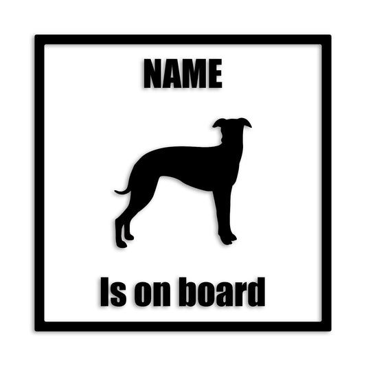 ウィペット 文字入れ可能 ペット 犬 カッティング ステッカー (st-133-8)