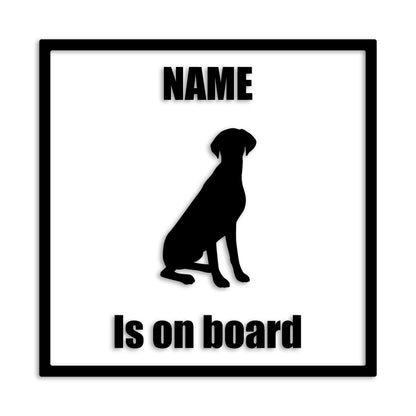 ポインター 文字入れ可能 ペット 犬 カッティング ステッカー (st-133-91)