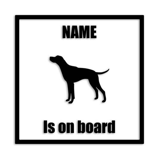 ポインター 文字入れ可能 ペット 犬 カッティング ステッカー (st-133-92)