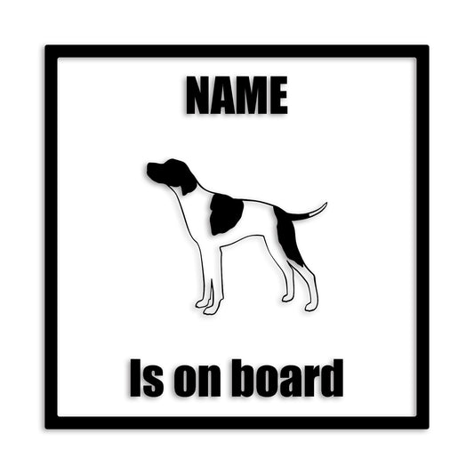 ポインター 文字入れ可能 ペット 犬 カッティング ステッカー (st-133-93)