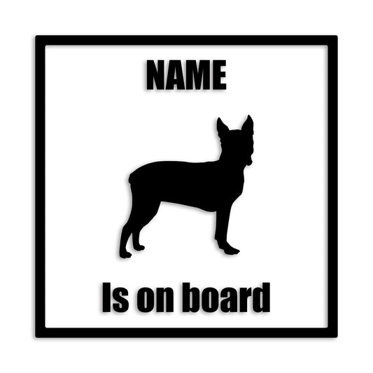 ボストンテリア 文字入れ可能 ペット 犬 カッティング ステッカー (st-133-98)