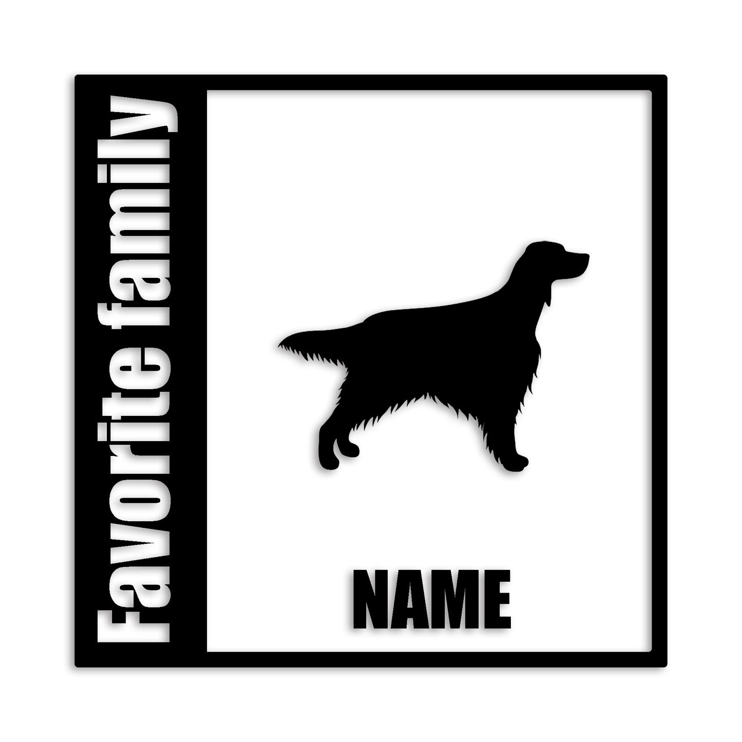 アイリッシュセッター 文字入れ可能 ペット 犬 カッティング ステッカー (st-134-1)