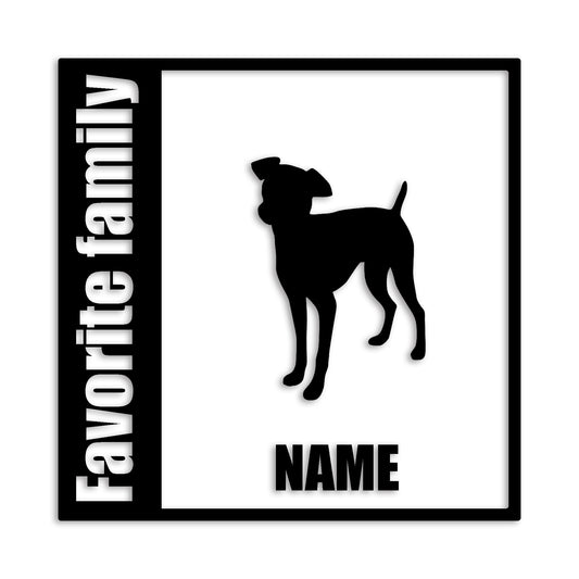 ミニチュアピンシャー 文字入れ可能 ペット 犬 カッティング ステッカー (st-134-109)