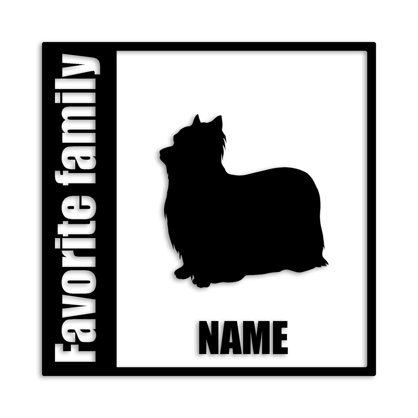 ヨークシャーテリア 文字入れ可能 ペット 犬 カッティング ステッカー (st-134-113)