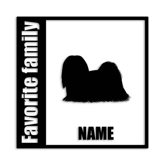 ラサアプソ 文字入れ可能 ペット 犬 カッティング ステッカー (st-134-114)