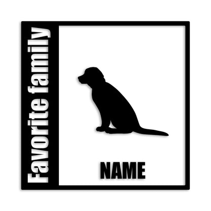 ラブラドールレトリバー 文字入れ可能 ペット 犬 カッティング ステッカー (st-134-115)