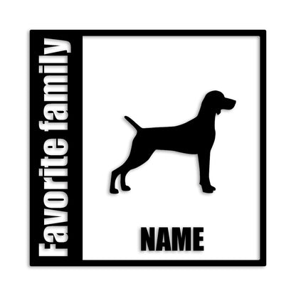 ワイマラナー 文字入れ可能 ペット 犬 カッティング ステッカー (st-134-118)