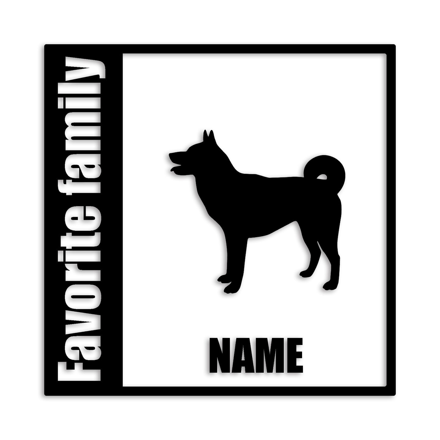 甲斐犬 文字入れ可能 ペット 犬 カッティング ステッカー (st-134-119)