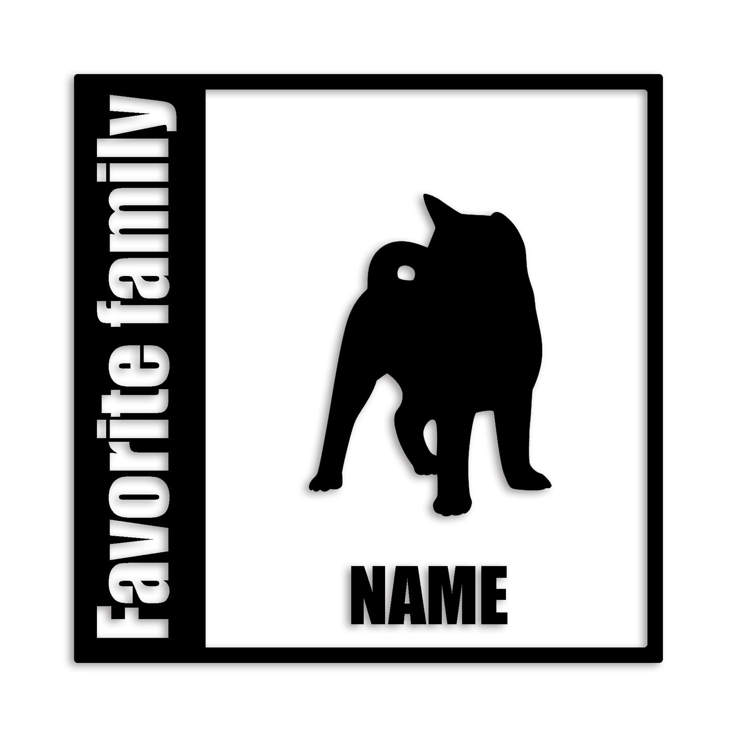 秋田犬 文字入れ可能 ペット 犬 カッティング ステッカー (st-134-126)