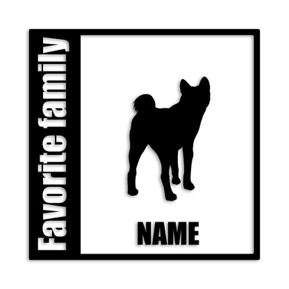 秋田犬 文字入れ可能 ペット 犬 カッティング ステッカー (st-134-128)